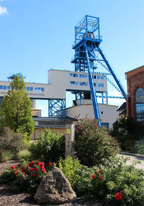 Förderturm vom Kalibergwerk „Glückauf“ in Sondershausen