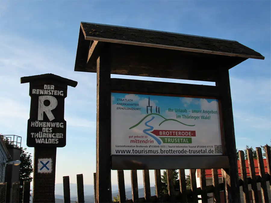 Fernweg Rennsteig im Thüringer Wald