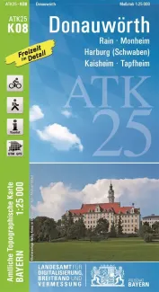 Wanderkarte von Donauwörth