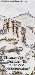 Wanderkarte Zittauer Gebirge - Östlicher Teil - Böhm Verlag