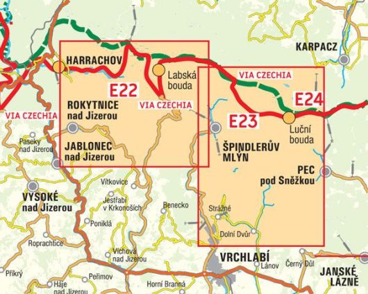 für S13 bis Labská bouda