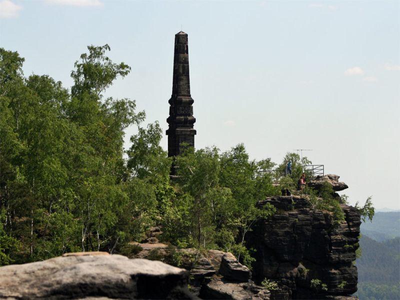 Wettiner Obelisk  in der Sächsischen Schweiz