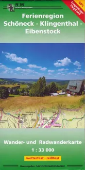Wanderkarte Ferienregion Schöneck Klingentha Eibenstock 