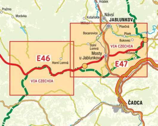 für S28 bis Nejvýchodnější bod ČR