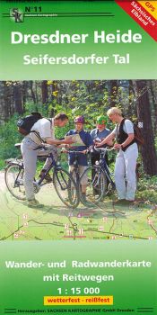 Wanderkarte Dresdner Heide und Seifersdorfer Tal