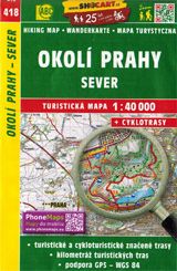  Wanderkarte Umgebung Prag nördlich