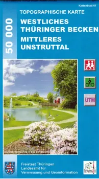 Wanderkarte Westliches Thüringer Becken / Mittleres Unstruttal