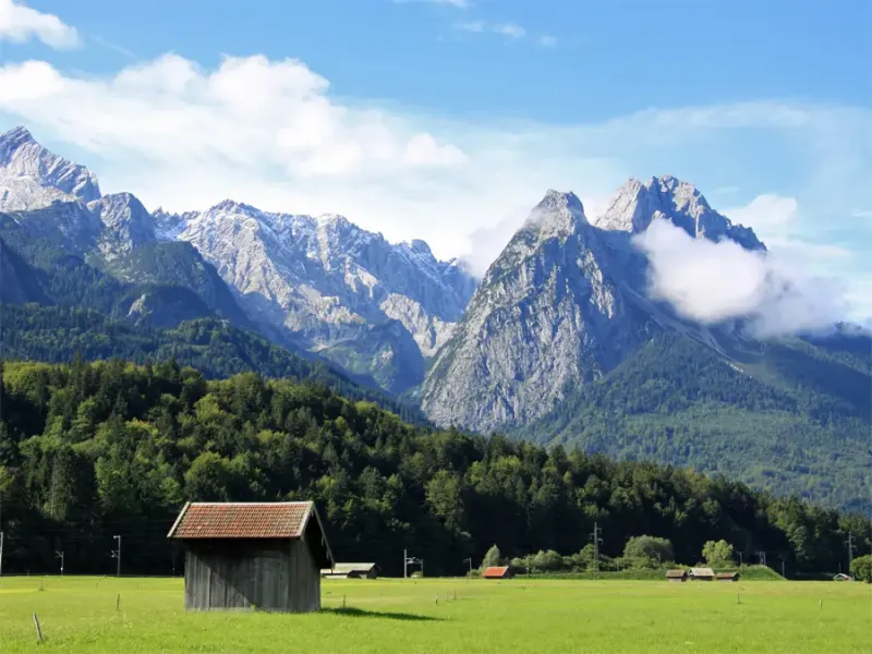 Zugspitzmassiv in Oberbayern