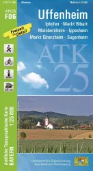 Wander-, Radkarte Uffenheim in Franken 