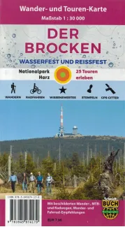 Wanderkarte Der Brocken vom Schmidt-Buchverlag