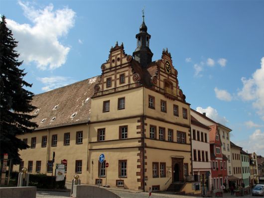 Rathaus von Stadt Colditz im Sächsischen Burgenland