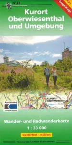 Wanderkarte von Oberwiesenthal im Westerzgebirge