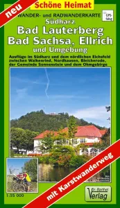 Wanderkarte Südharz mit Bad Lauterberg, Bad Sachsa vom Verlag Dr. Barthel
