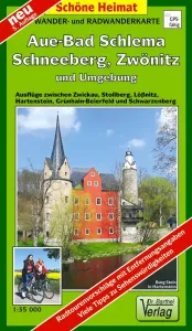 Wanderkarte von Aue-Bad Schlema und Schneeberg vom Barthel Verlag