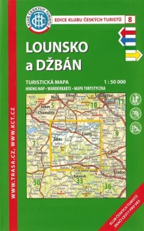 Wanderkarte Lounsko a Džbán / Nr. 8 