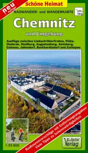 Wanderkarte von Chemnitz im Erzgebirge