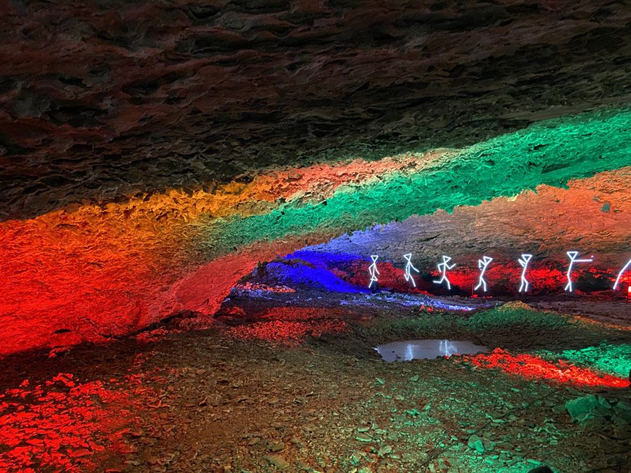Aufnahmen in der Barbarossahöhle