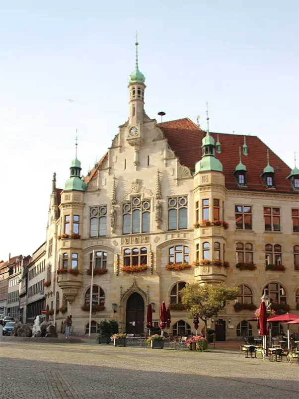 Rathaus von Helmstedt in Niedersachsen