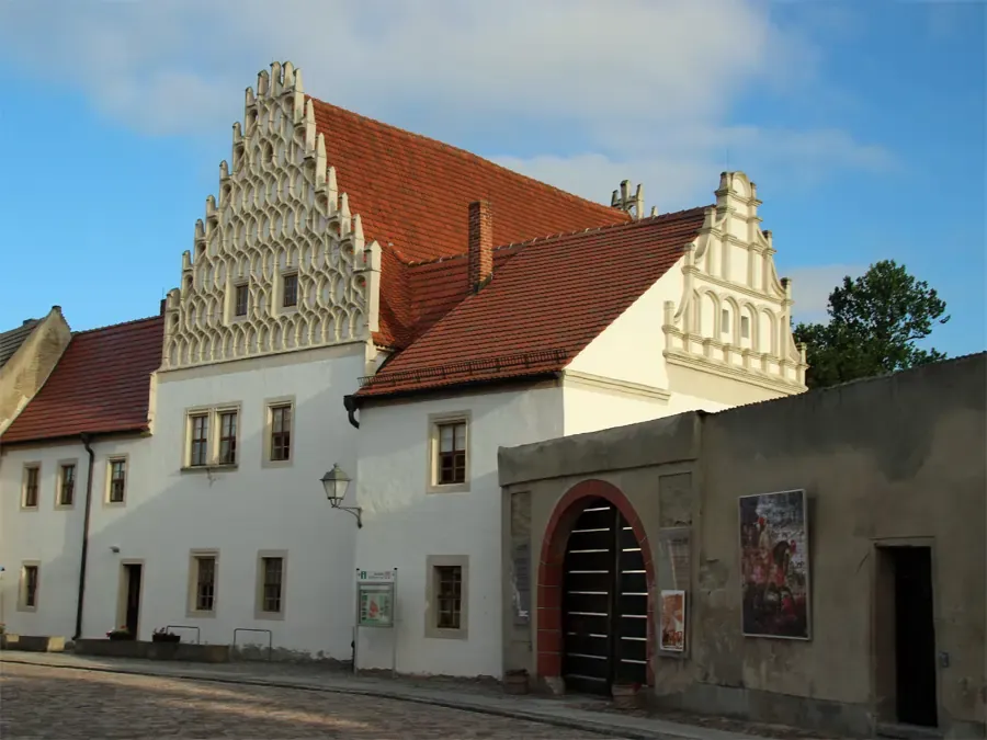 Steinerne Elster am Brunnen in Elsterwerda