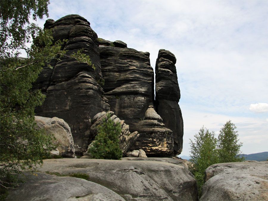 Felsgruppe auf der Südseite vom Pfaffenstein