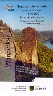 Wanderkarte Schrammsteingebiet / Sächsische Schweiz 