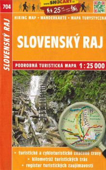 Wanderkarte Slowakisches Paradies / Slovenský raj