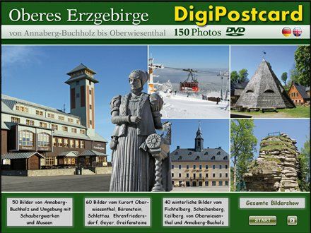 DigiPostcard mit Hinweis auf Menüauswahl