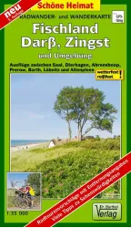 Wanderkarte Fischland, Darß, Zingst vom Verlag Barthel