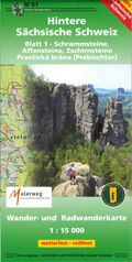 Wanderkarte Hintere Sächsische Schweiz Blatt 1
