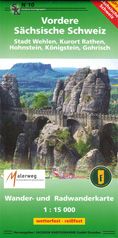 Wanderkarte Vordere Sächsische Schweiz