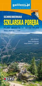 Stadtplan Schreiberhau in den Westsudeten / Polen