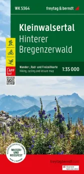 Wander-, Rad-Freizeitkarte Kleinwalsertal vom Verlag freytag & berndt