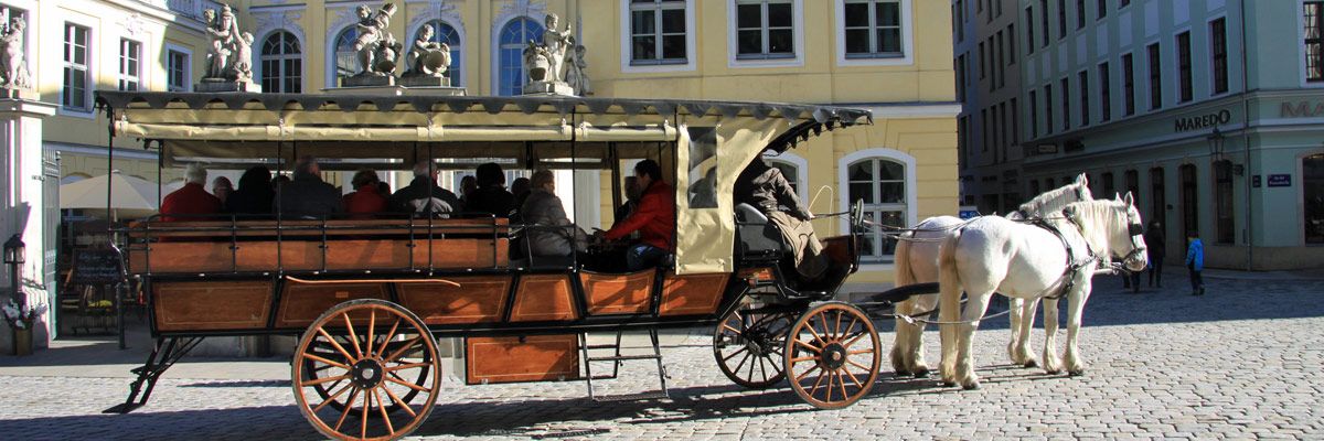 Auf dem Neumarkt in Dresden