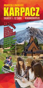 Stadtplan Karpacz in den Westsudeten / Polen