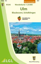 Wanderkarte Ulm in der Schwäbischen Alb