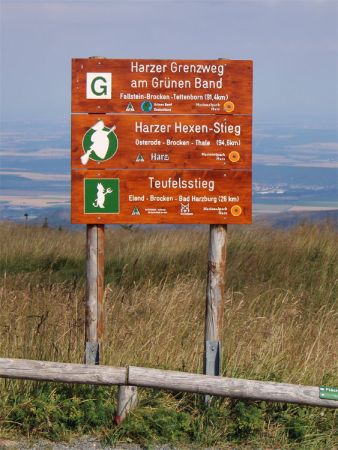Informationstafel auf dem Brocken