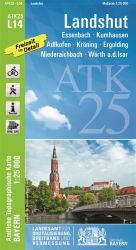 Wander-, Radkarte Landshut - Niederbayern vom Bathel Verlag