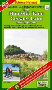 Wanderkarte Rhön, Hünfeld, Tann, Geisaer Land