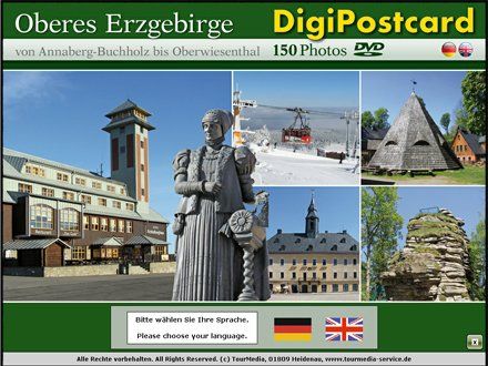 DigiPostcard mit Hinweis auf Auswahl einer Fremdsprache