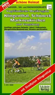 Wanderkarte Klingenthal und Schoeneck