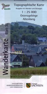Wanderkarte vom korort Altenberg / Osterzgebirge
