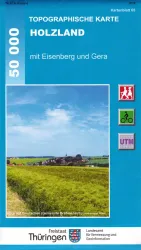 Wanderkarte Holzland mit Eisenberg und Gera