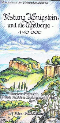 Böhm Wanderkarte Königstein und die Tafelberge