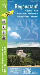 Wander-, Radkarte Regenstauf / Oberpfalz 