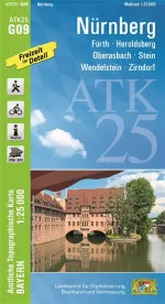 Wanderkarte Nürnberg mit Zirndorf