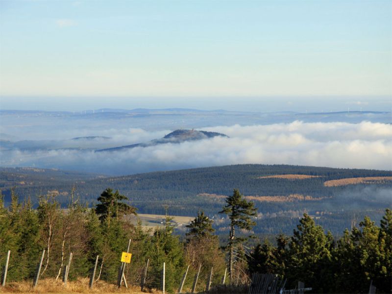 Blick vom Fichtelberg