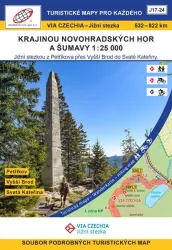 Wanderkartenset Via Czechia Südweg 