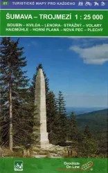 Wanderkarte Böhmerwald Südteil / Šumava Trojmezí / Nr. 81 