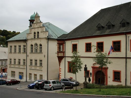 Jáchymov (Joachimsthal) in Krusne hory stred