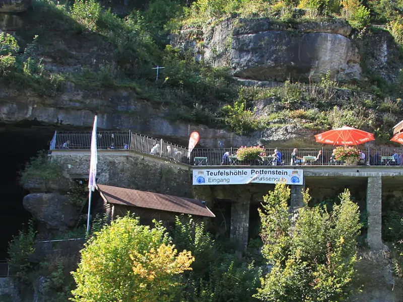 Teufelshöhle in Pottenstein in der Fränkischen Schweiz